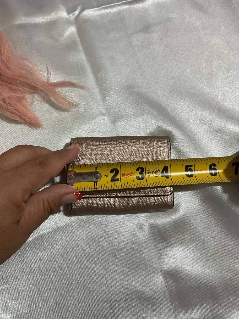 Kate Spade Metallic Rose Gold Small Wallet